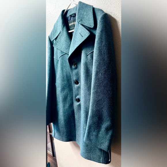 Vintage Stratojac Single-Breasted Wool-Blend Peacoat Mens Size 38~New~NICE! - Picture 4 of 9